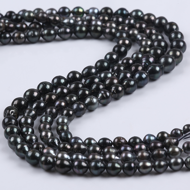 Factory Wholesale Natural Tahiti Sea water Pearl Strand for Necklace Making