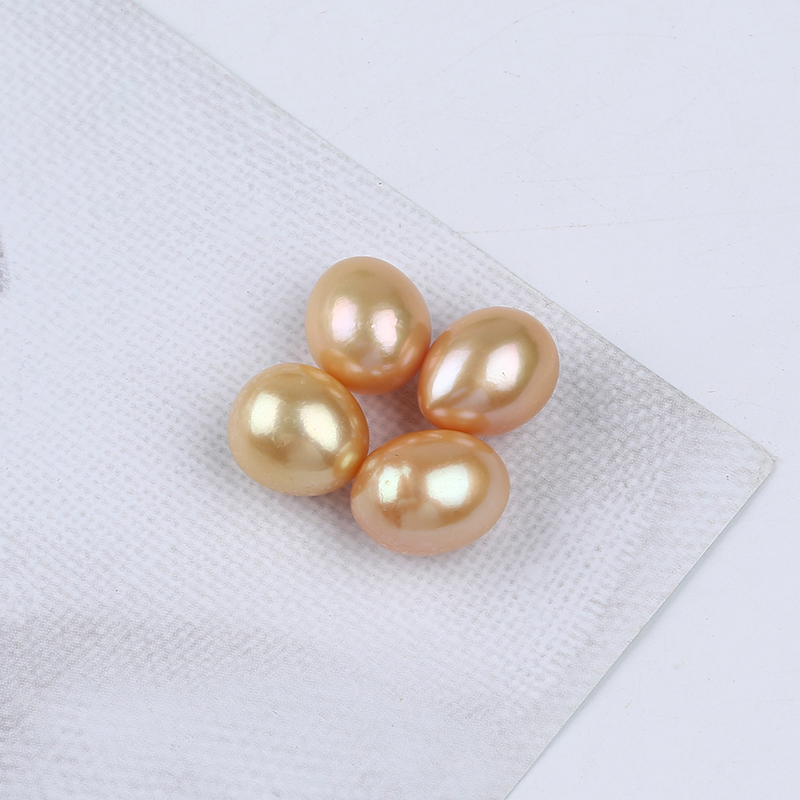 10-11mm High Quality Gold Freshwater Rice Pearl for Earrings