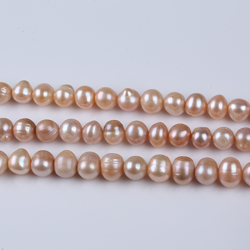 11-12mm Natural Potato Pearl Strand Real Pearl String for Making Necklace