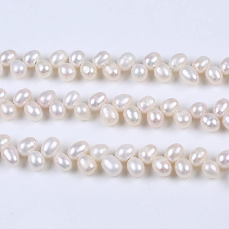 5-6mm Special Drilled Multi Color Rice Pearl for Choker