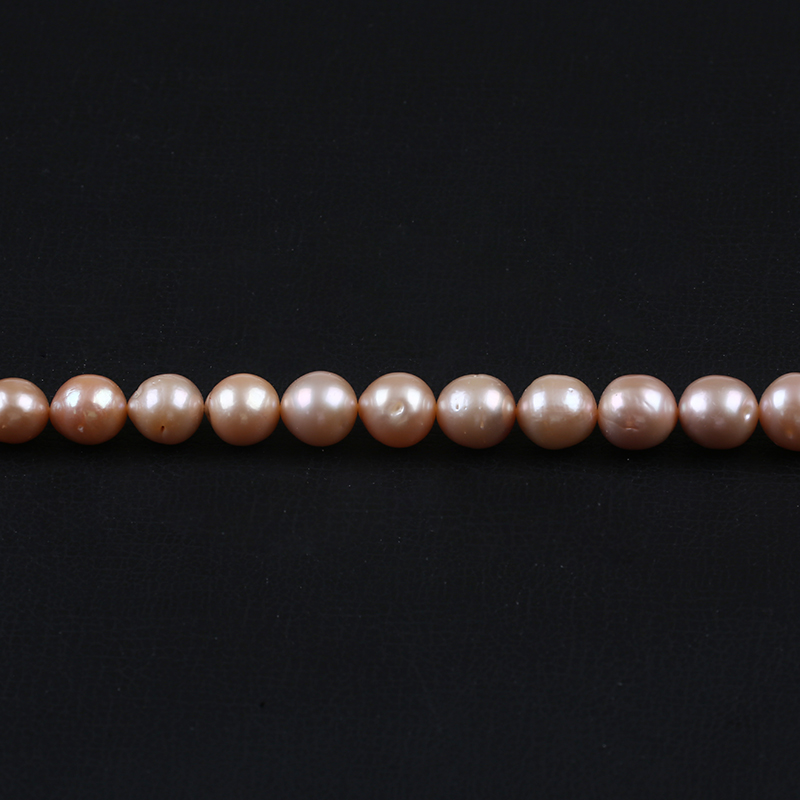 New Arrival 9-13mm Natural Pink Color Edison Pearl Strand for Necklaces