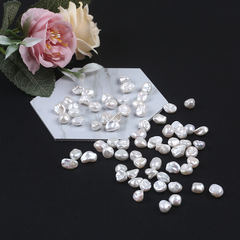 White Color Keshi Pearl Loose Freshwater Pearl for Jewelry