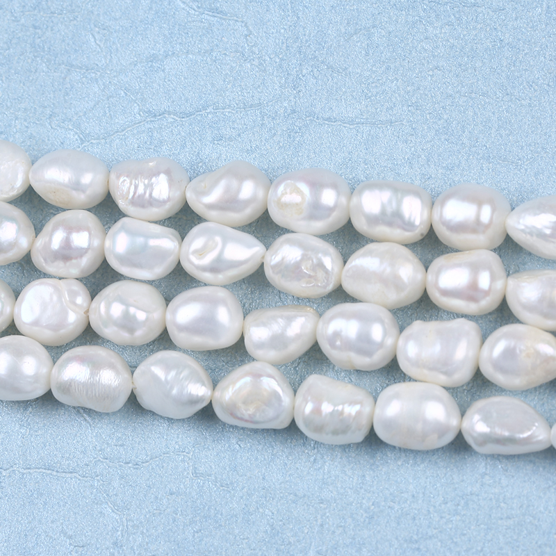 9-10mm Rare Natural Freshwatear Baroque Pearl Strand for Ladies