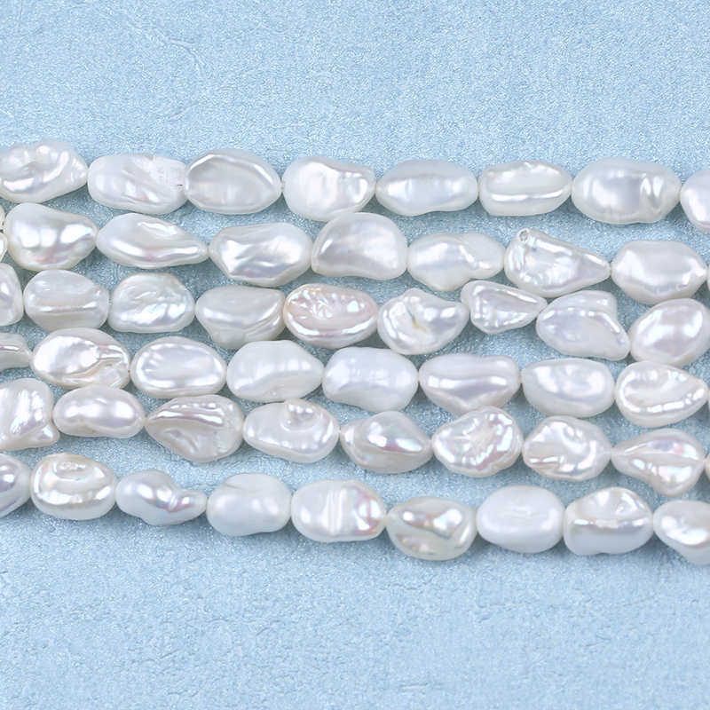 6-7mm Twist Type Straight Drilled Keshi Pearl for Charing Necklace