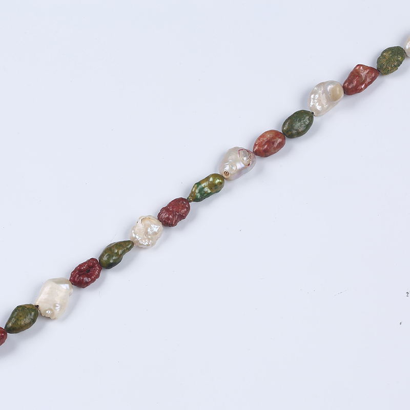 Freshwater Pearl Straight Drilled Multi Color Keshi Pearl for Necklace