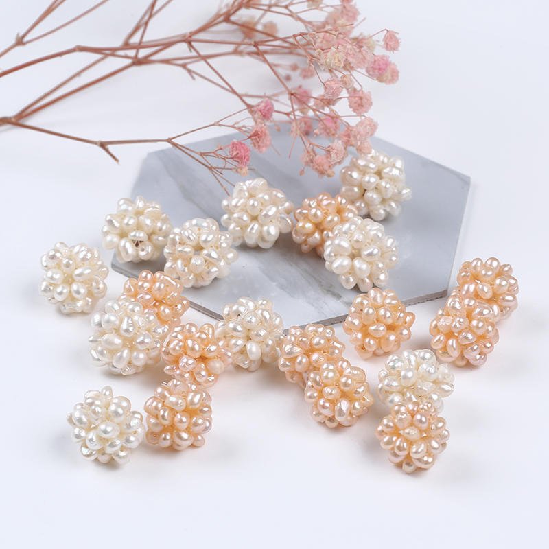 DIY Beads Handmade Freshwater Pearl Ball for DIY Making Jewelry
