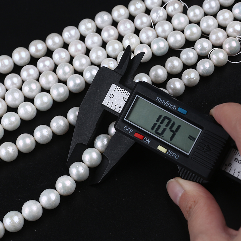 10-12mm white color round pearl rdison pearl