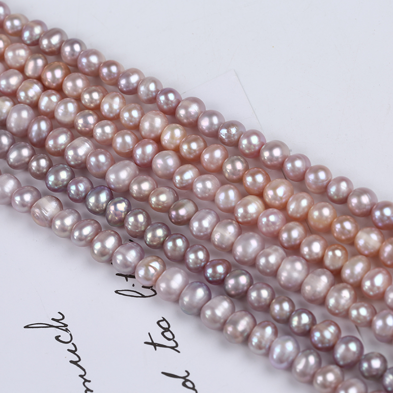 Zhuji Purple Color Freshwater Potato Pearl for DIY