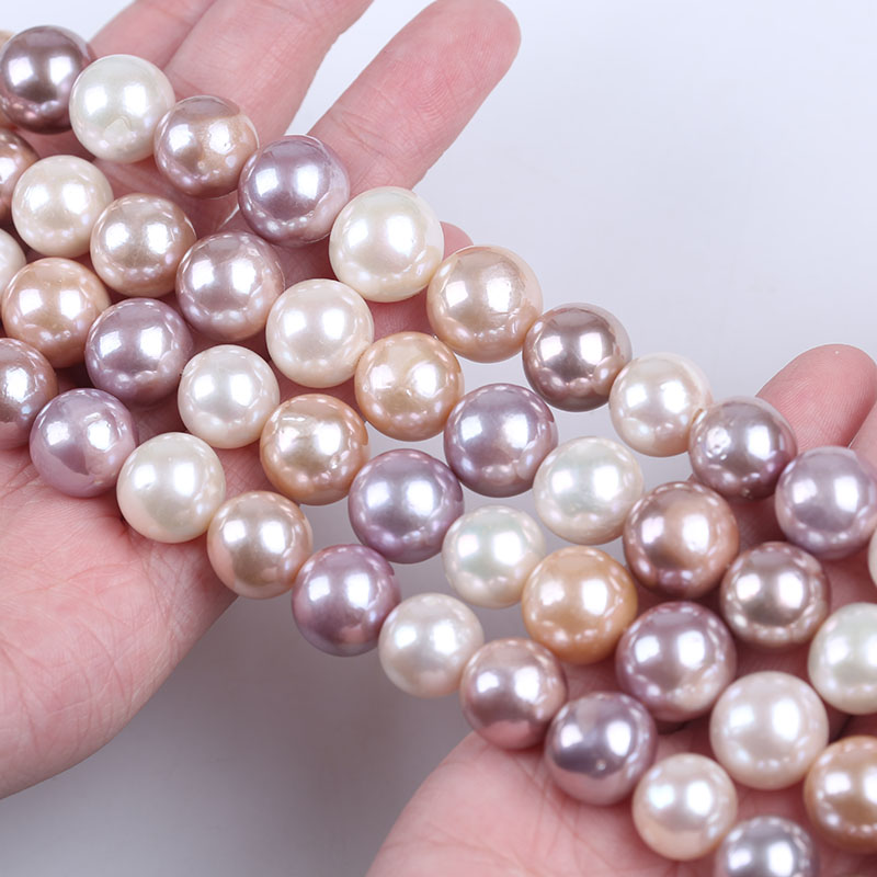 11-14mm Enhanced Multi Color Edison Pearl Strand for Jewelry