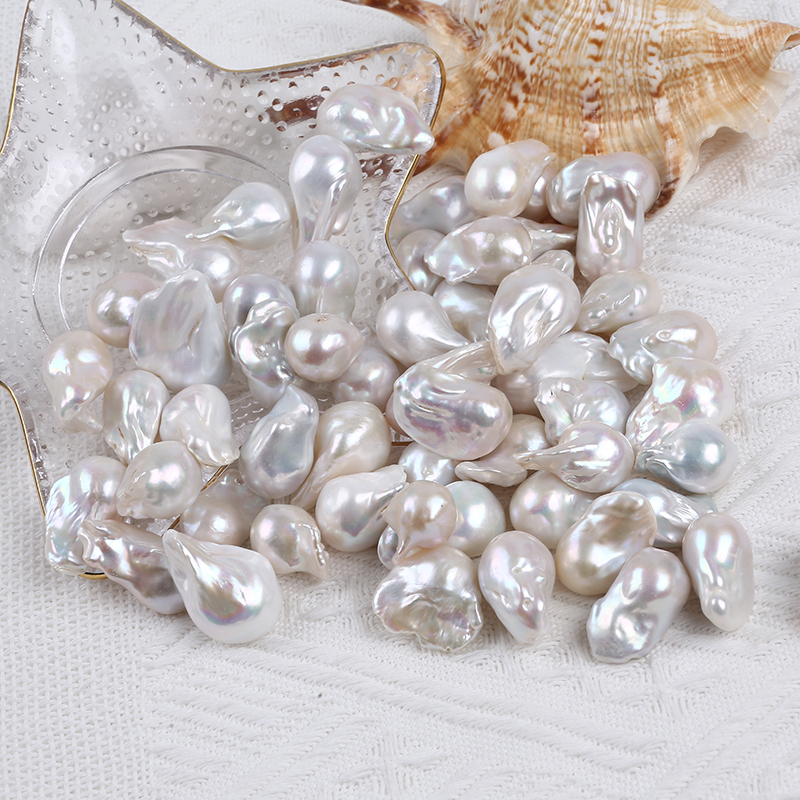 18-22mm Big Size Sparking Baroque Pearl No Hole Pearl for Decor