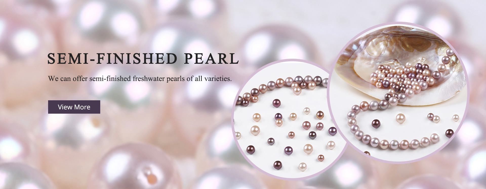 natural purple button pearl